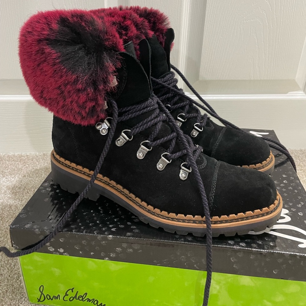 Sam Edelman - Bowen, Black Suede Boots